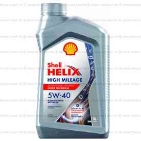 Масло Shell Helix High-Mileage, 5W-40, бутылка 1 л